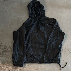 Women’s Black Hooded Windbreaker